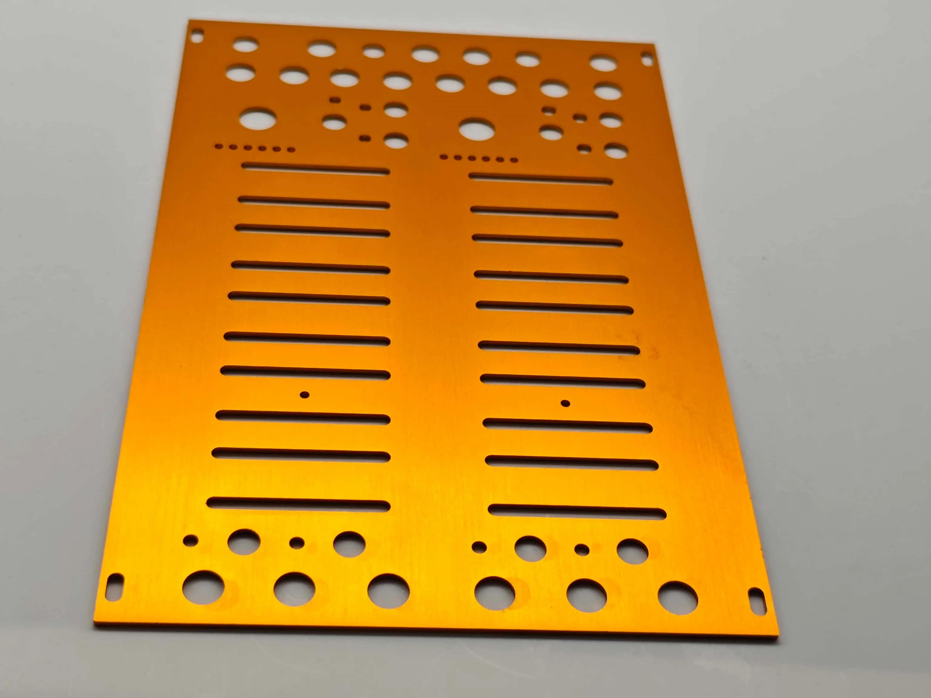 Finished sheet metal panel