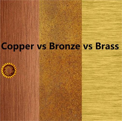 Copper vs Bronze vs Brass: What is the Difference Between