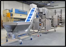 Stainless steel food processing equipment