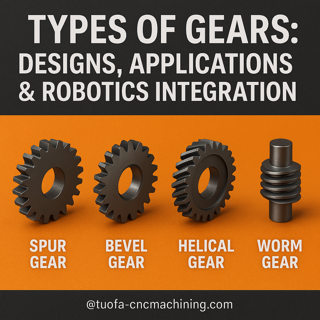 Types of Gears: Designs, Applications & Robotics Integration