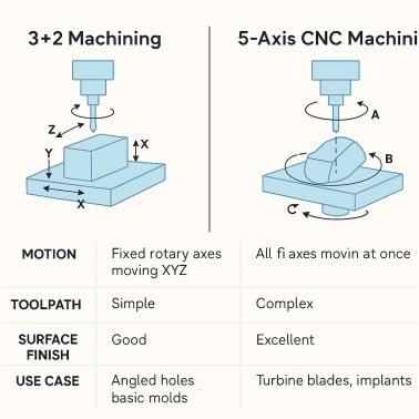 3+2 Machining vs. Simultaneous 5-Axis comparison