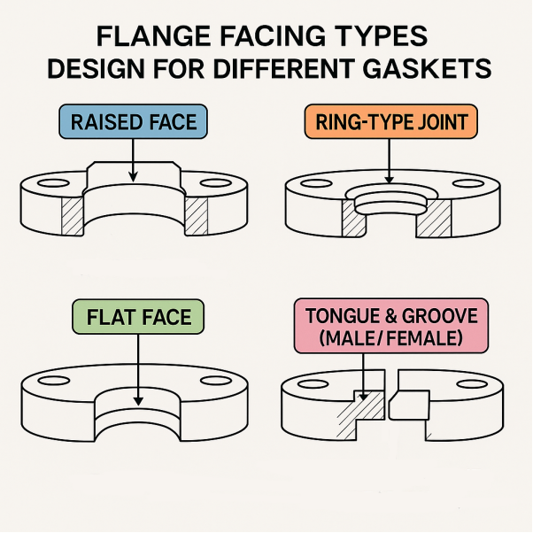Flange Facing Types Design for Different Gaskets