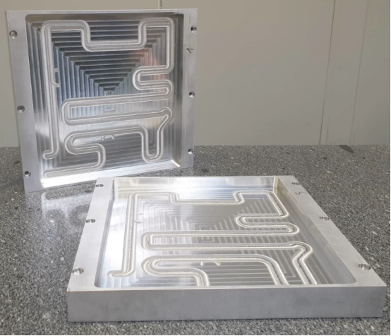 complex design of cold plate