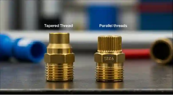 parts with Tapered Threads or Parallel Threads