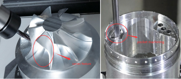 complex curves or deep pockets in CNC machining