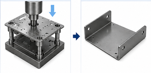 Sheet metal fabrication for mounting plates
