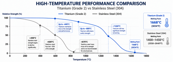 Titanium vs Stainless Steel Heat Resistance
