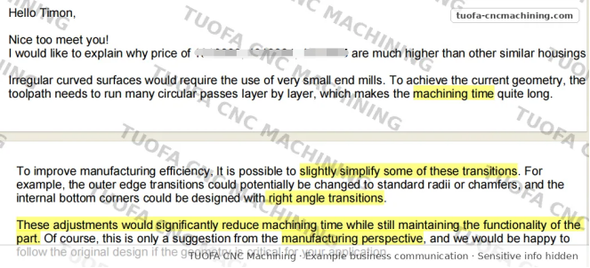 how Tuofa help to cut cost from manufacturing perspective