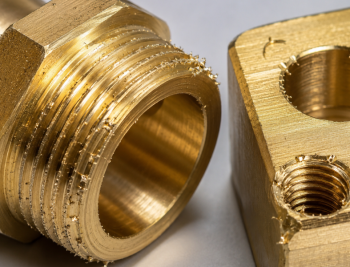 Burrs on Threads and Holes of CW617 brass parts