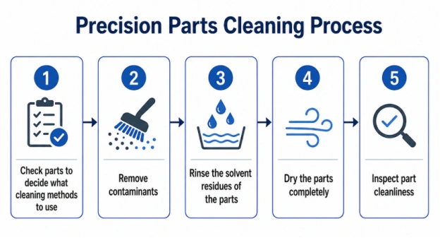 Five Steps of Precision Parts Cleaning Process
