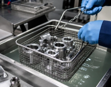 Ultrasonic Cleaning cnc parts