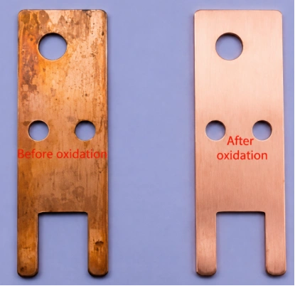 before and after Copper Oxidizes