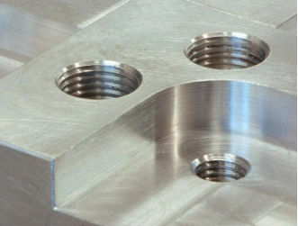 Custom CNC Parts With Blind Threaded Holes