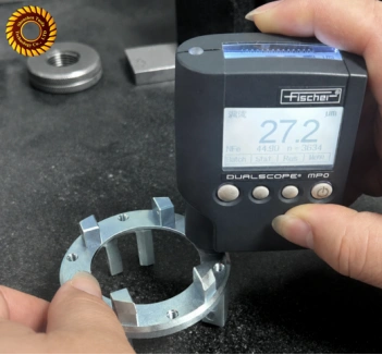 inspect zinc-coating steel part
