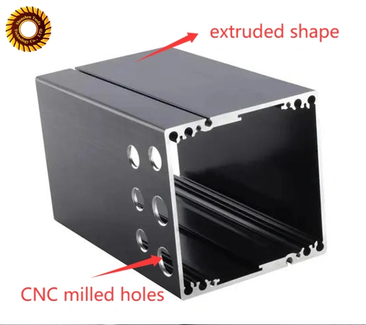 cnc machined extruded housing