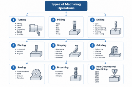 Types of Machining Operations 