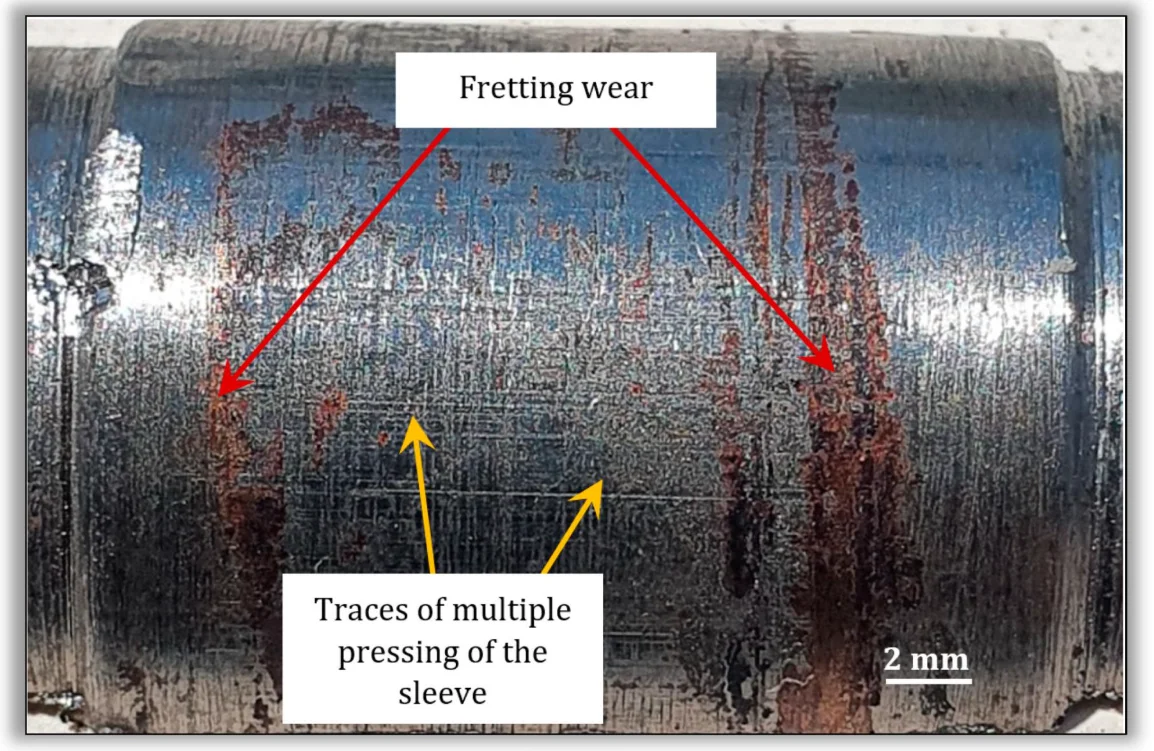 Fretting Wear on shaft