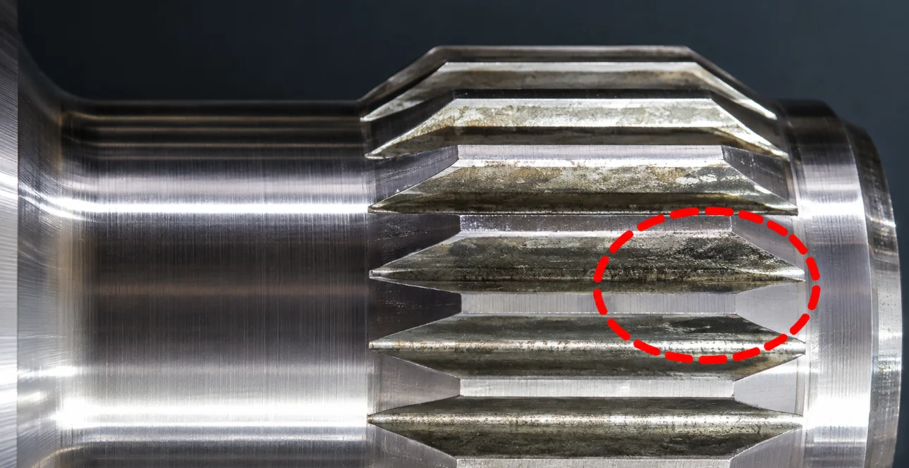 fretting wear on Spline Coupling