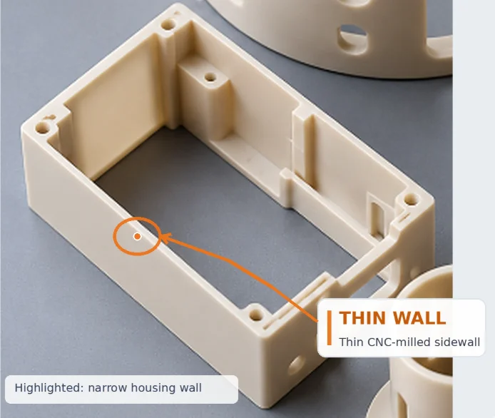 thin-wall PEEK part